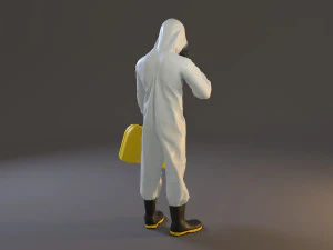 biohazard suit male acc 2130 005 3D Model