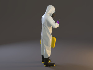 biohazard suit male acc 2130 005 3D Model