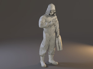 biohazard suit male acc 2130 005 3D Model