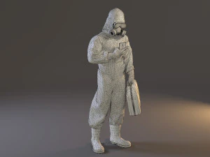 biohazard suit male acc 2130 005 3D Model