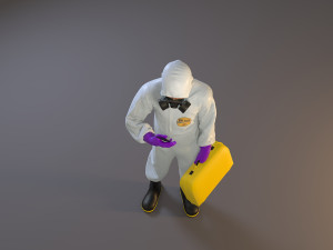 biohazard suit male acc 2130 005 3D Model