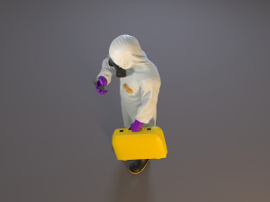 biohazard suit male acc 2130 005 3D Model