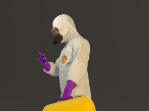 biohazard suit male acc 2130 005 3D Model