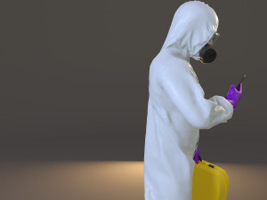 biohazard suit male acc 2130 005 3D Model