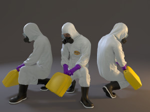 biohazard suit male acc 2130 006 3D Model