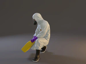 biohazard suit male acc 2130 006 3D Model