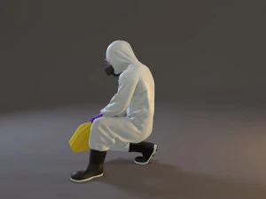 biohazard suit male acc 2130 006 3D Model