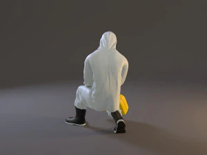 biohazard suit male acc 2130 006 3D Model