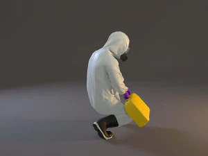 biohazard suit male acc 2130 006 3D Model