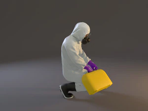 biohazard suit male acc 2130 006 3D Model