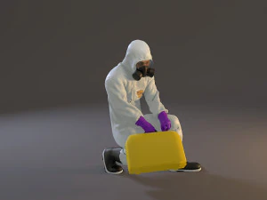 biohazard suit male acc 2130 006 3D Model