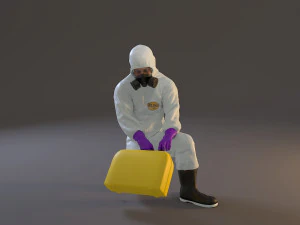 biohazard suit male acc 2130 006 3D Model