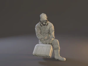 biohazard suit male acc 2130 006 3D Model