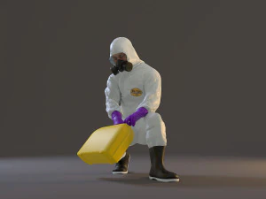 biohazard suit male acc 2130 006 3D Model
