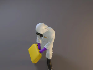 biohazard suit male acc 2130 006 3D Model