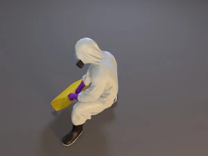 biohazard suit male acc 2130 006 3D Model