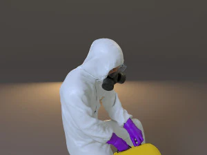 biohazard suit male acc 2130 006 3D Model