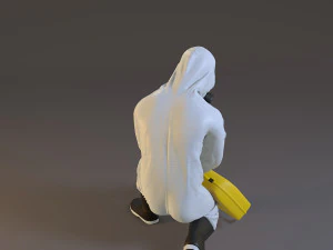 biohazard suit male acc 2130 006 3D Model