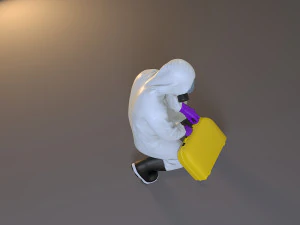 biohazard suit male acc 2130 006 3D Model