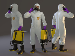 biohazard suit male acc 2130 007 3D 模型