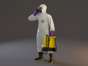 biohazard suit male acc 2130 007 Modelo 3D
