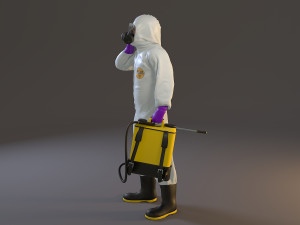 biohazard suit male acc 2130 007 Modelo 3D