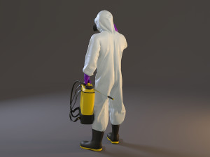 biohazard suit male acc 2130 007 Modelo 3D