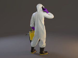 biohazard suit male acc 2130 007 Modelo 3D