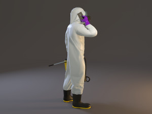 biohazard suit male acc 2130 007 Modelo 3D