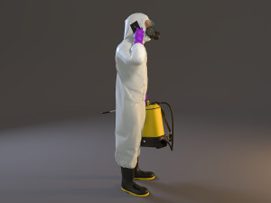 biohazard suit male acc 2130 007 Modelo 3D