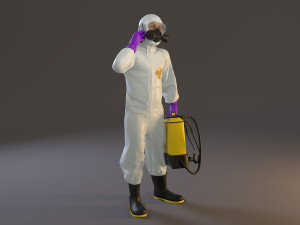 biohazard suit male acc 2130 007 Modelo 3D