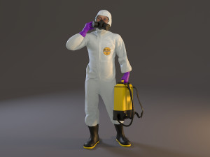 biohazard suit male acc 2130 007 Modelo 3D