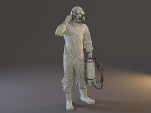 biohazard suit male acc 2130 007 Modelo 3D