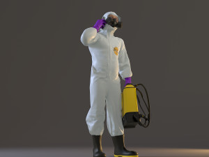 biohazard suit male acc 2130 007 Modelo 3D