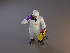 biohazard suit male acc 2130 007 Modelo 3D