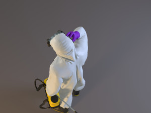 biohazard suit male acc 2130 007 Modelo 3D