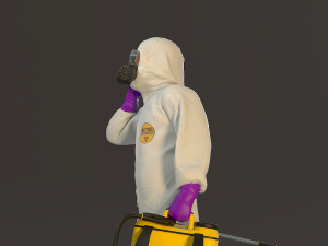 biohazard suit male acc 2130 007 Modelo 3D