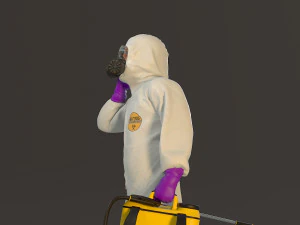 біологічно небезпечний костюм чоловічий acc 2130 007 3D Модель