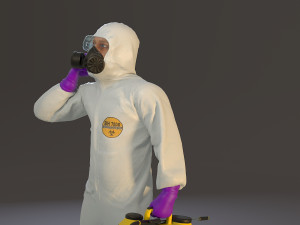 biohazard suit male acc 2130 007 Modelo 3D