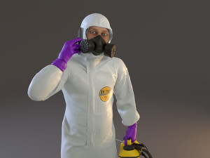 biohazard suit male acc 2130 007 Modelo 3D