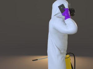 biohazard suit male acc 2130 007 Modelo 3D