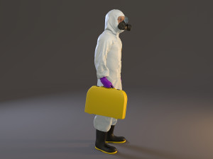 biohazard suit male acc 2130 008 3D 모델