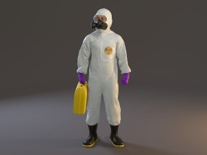 biohazard suit male acc 2130 008 3D 모델