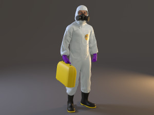 biohazard suit male acc 2130 008 3D 모델