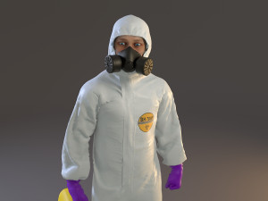 biohazard suit male acc 2130 008 3D 모델