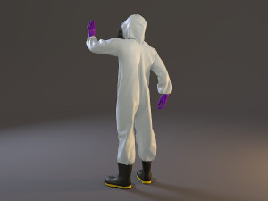 biohazard suit male acc 2130 009 Model 3D