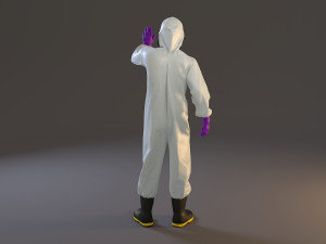 biohazard suit male acc 2130 009 Model 3D