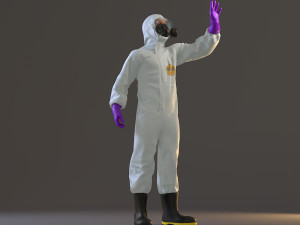 biohazard suit male acc 2130 009 Model 3D