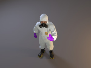 biohazard suit male acc 2130 009 Model 3D