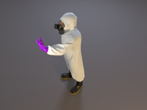biohazard suit male acc 2130 009 Model 3D
